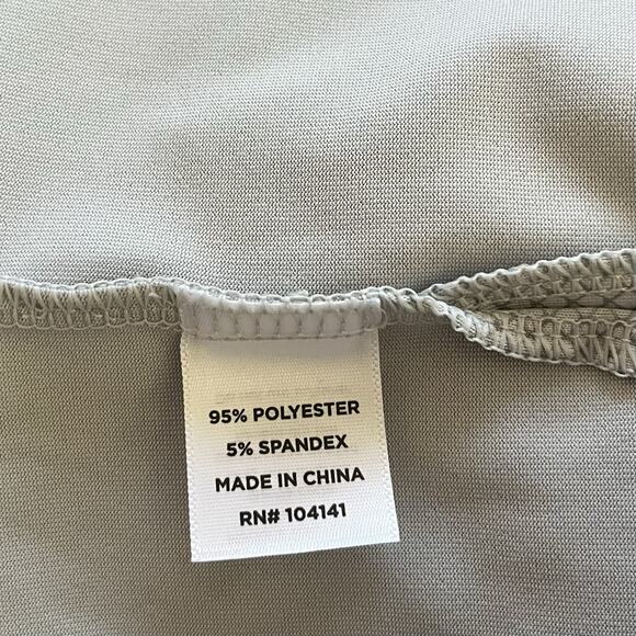 WALTER HAGEN P11 Textured Stripe Performance Polo Shirt Size L Gray Golf UPF 50 - Picture 6 of 9